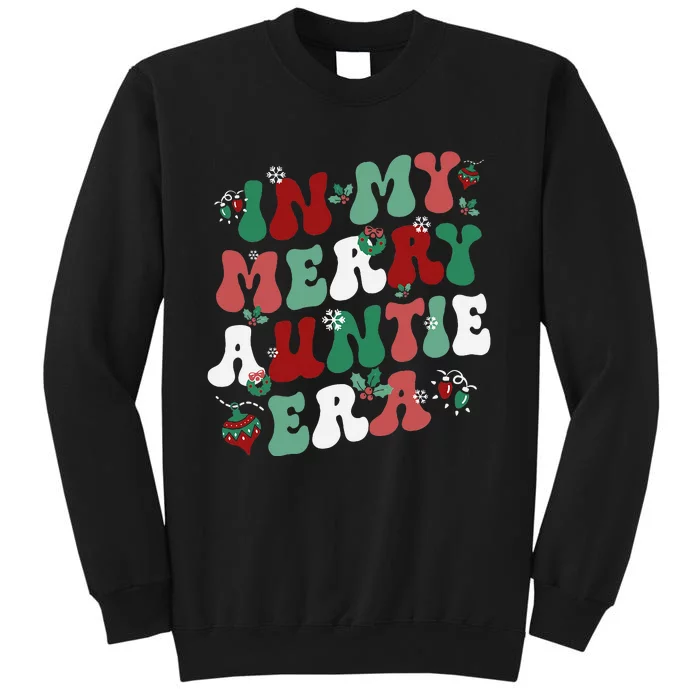 In My Merry Auntie Era Christmas Decor Pjm Pajama Stunning Sweatshirt