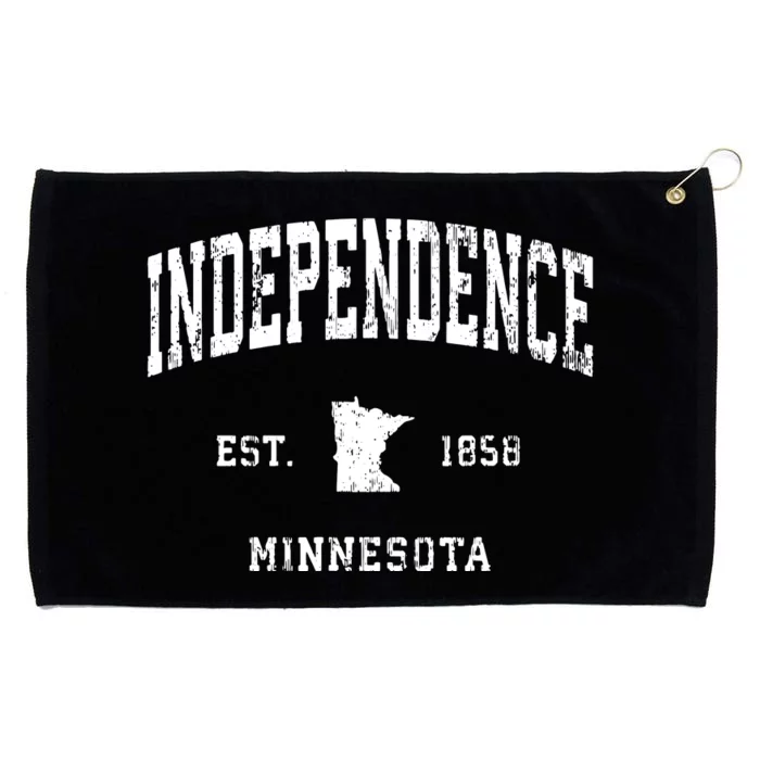 Independence Minnesota Mn Vintage Athletic Sports Design Grommeted Golf Towel