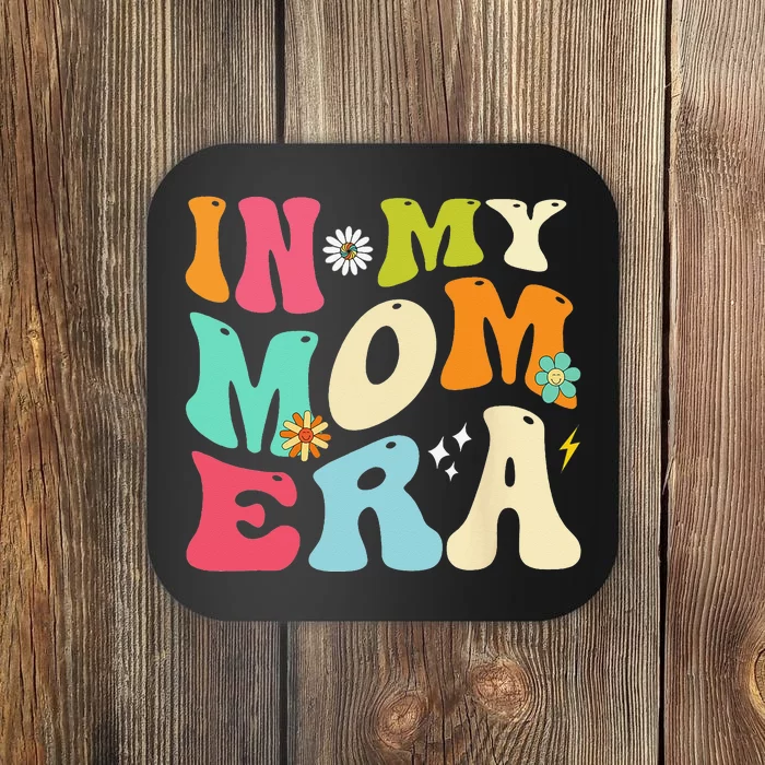 In My Mom Era Lover Groovy Mom Mother's Day Coaster