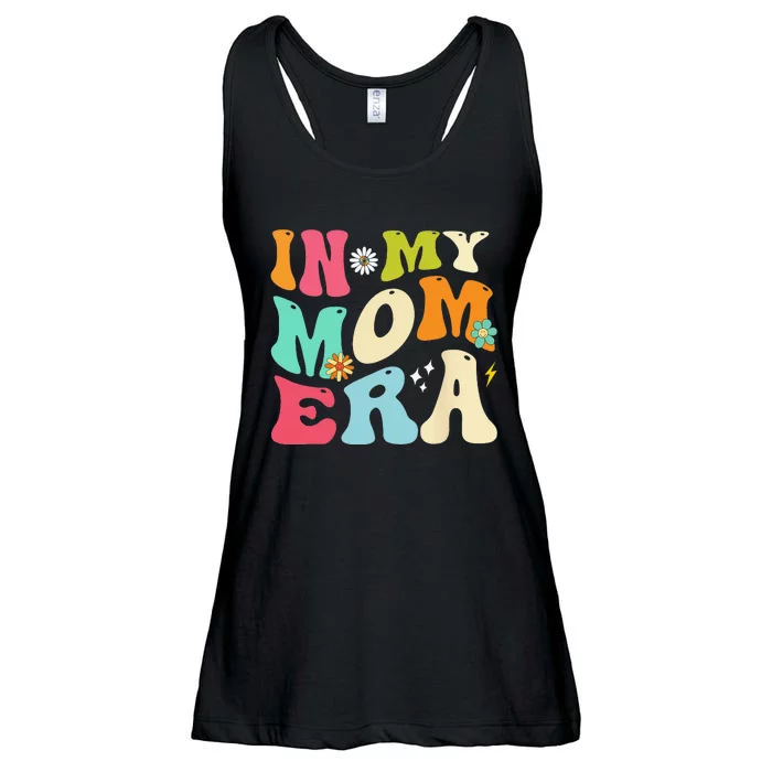 In My Mom Era Lover Groovy Mom Mother's Day Ladies Essential Flowy Tank