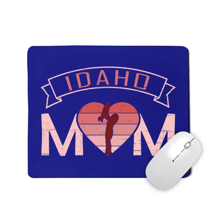 Idaho Mom Mother's Day Sunset Heart Retro Leisure Gift Mousepad