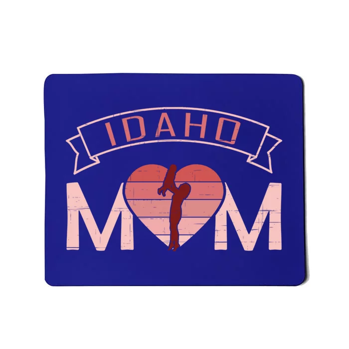 Idaho Mom Mother's Day Sunset Heart Retro Leisure Gift Mousepad