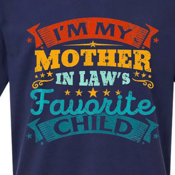 I'm My Mother In Laws Favorite Child Funny Parent Sueded Cloud Jersey T-Shirt