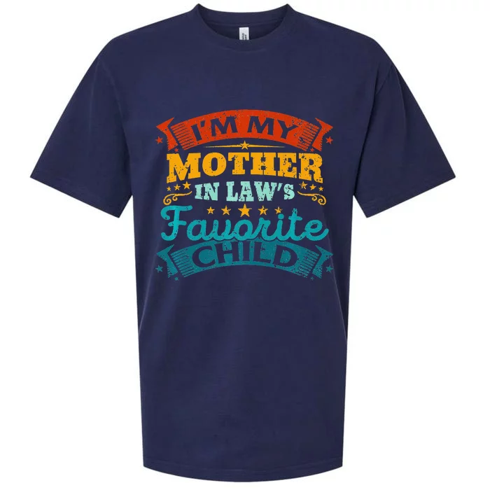 I'm My Mother In Laws Favorite Child Funny Parent Sueded Cloud Jersey T-Shirt