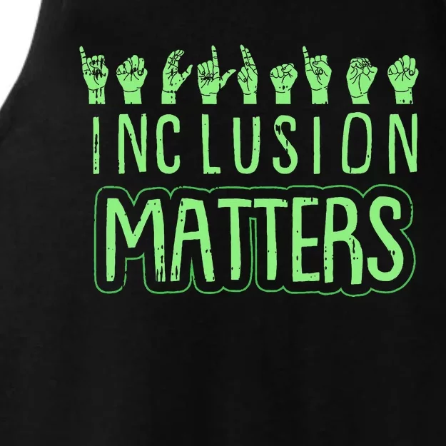 Inclusion Matters Mental Health Awareness Warrior Counselor Ladies Tri-Blend Wicking Tank