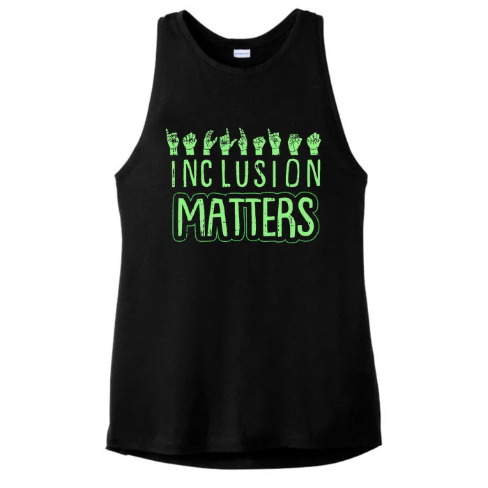 Inclusion Matters Mental Health Awareness Warrior Counselor Ladies Tri-Blend Wicking Tank