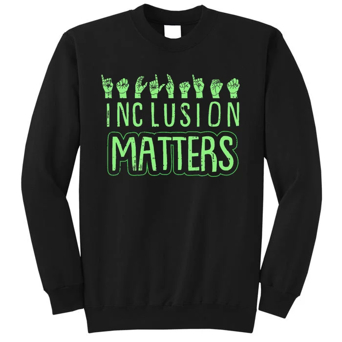 Inclusion Matters Mental Health Awareness Warrior Counselor Sweatshirt