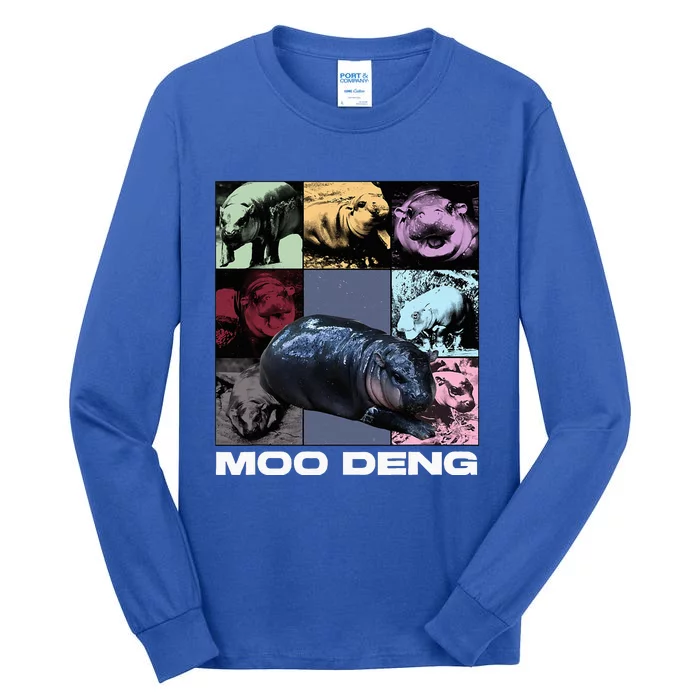 In My Moo Deng Era Funny Cute Baby Hippo Tall Long Sleeve T-Shirt