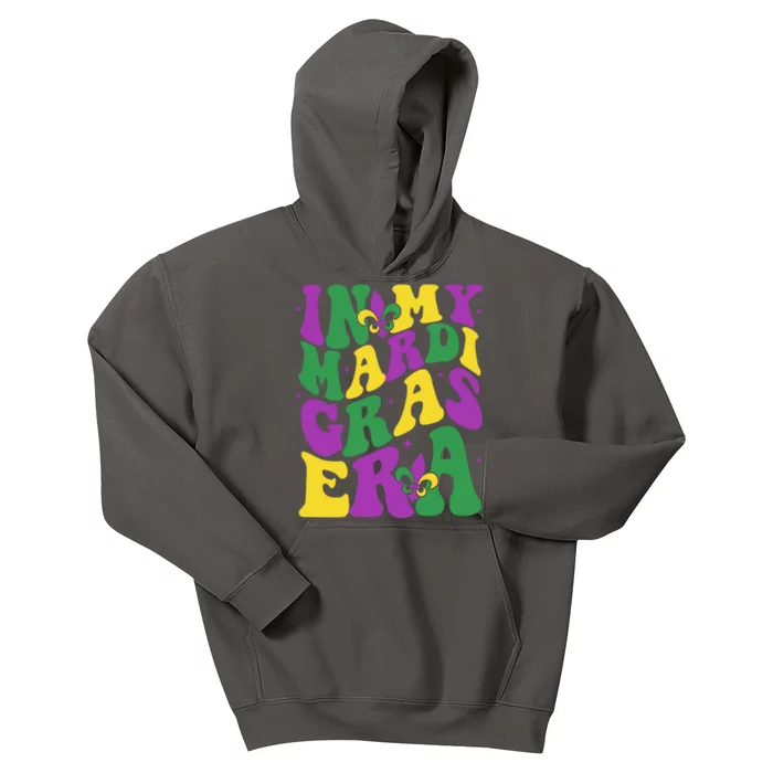 In My Mardi Gras Era Celebration Kids Hoodie