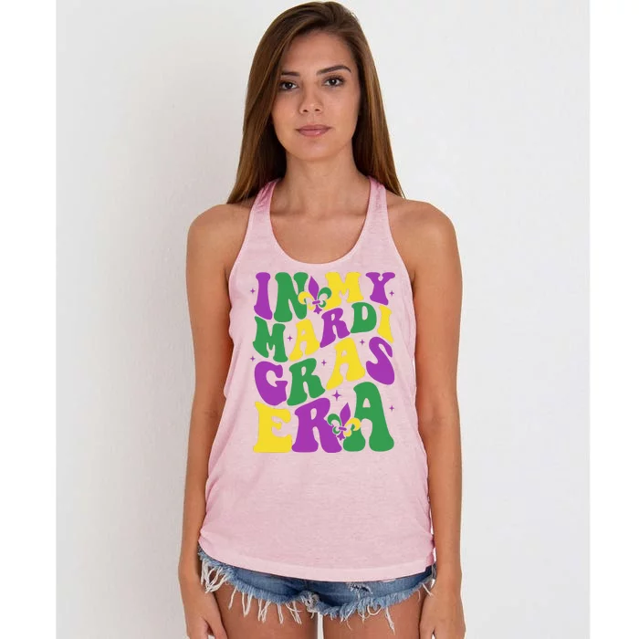 In My Mardi Gras Era Celebration Women's Knotted Racerback Tank