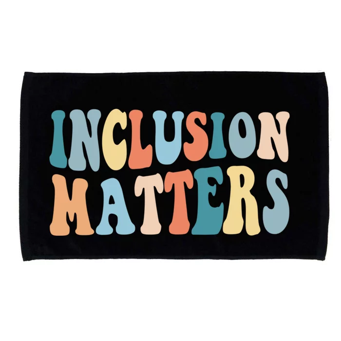 Inclusion Matters Mindfulness Autism Preppy Diversity Gift Microfiber Hand Towel