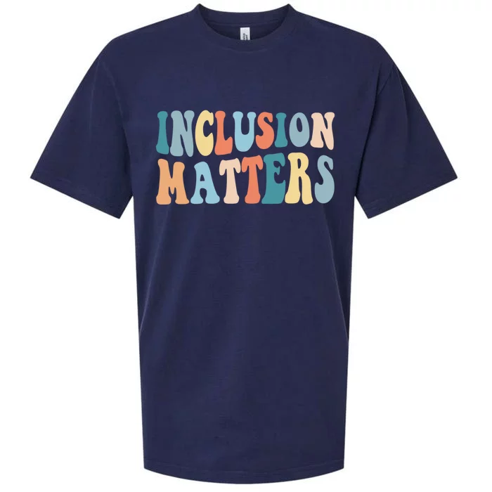 Inclusion Matters Mindfulness Autism Preppy Diversity Gift Sueded Cloud Jersey T-Shirt