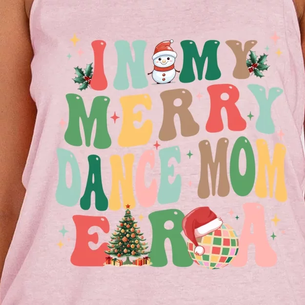 In My Merry Dance Mom Era Christmas Great Gift Women's Knotted Racerback Tank