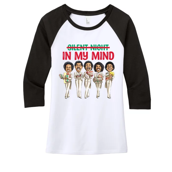 In My Mind Black African American Family Women's Tri-Blend 3/4-Sleeve Raglan Shirt