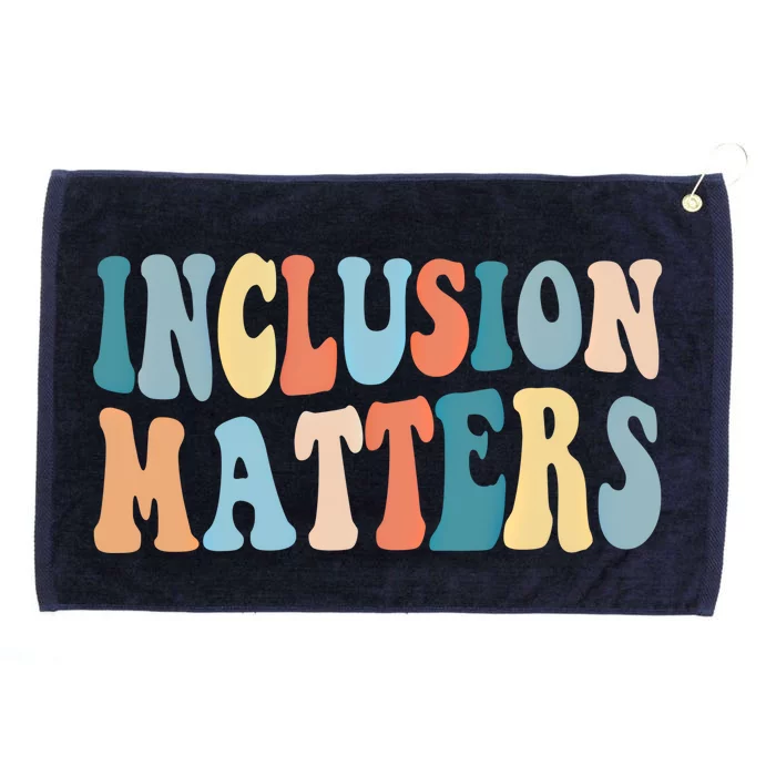 Inclusion Matters Mindfulness Autism Preppy Diversity Great Gift Grommeted Golf Towel