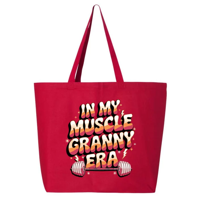 In My Muscle Granny Era Funny Sport Grandma Gym Workout Tees 25L Jumbo Tote