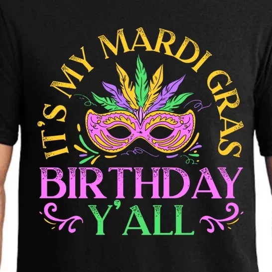 It's My Mardi Gras Birthday Y'all New Orleans Louisiana Gift Pajama Set