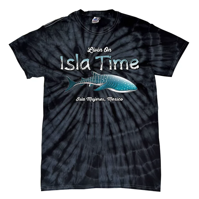 Isla Mujeres Mexico Island Near Cancun Whale Shark Tie-Dye T-Shirt