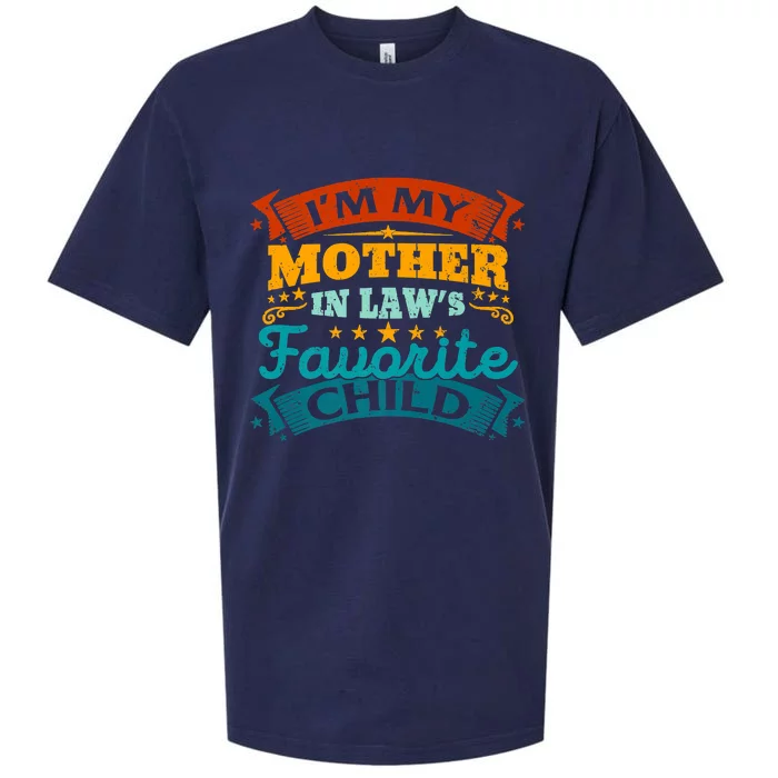 I'm My Mother In Laws Favorite Child Funny Parent Men Women Sueded Cloud Jersey T-Shirt