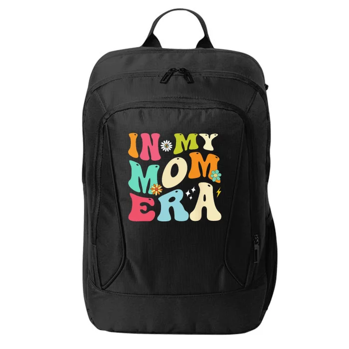 In My Mom Era Lover Groovy Retro Mom Mother's Day City Backpack