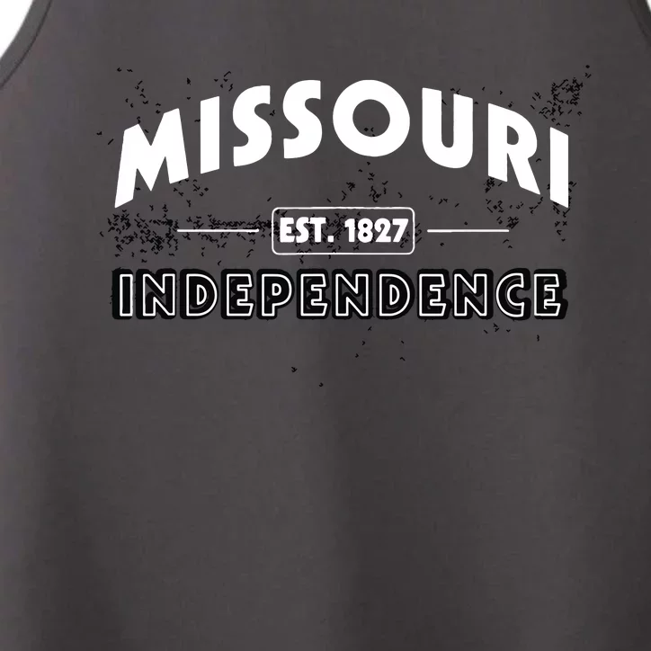 Independence Mo Missouri Pride Hometown Tourist Holidays Performance Tank