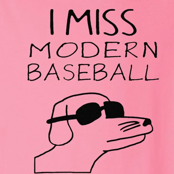 I Miss Modern Baseball Funny Dog Sport Lover Toddler Long Sleeve Shirt