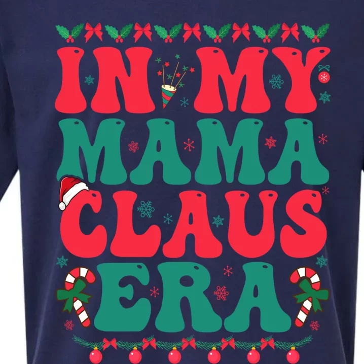 In My Mama Claus Era Christmas Family Matching Christmas Gift Sueded Cloud Jersey T-Shirt