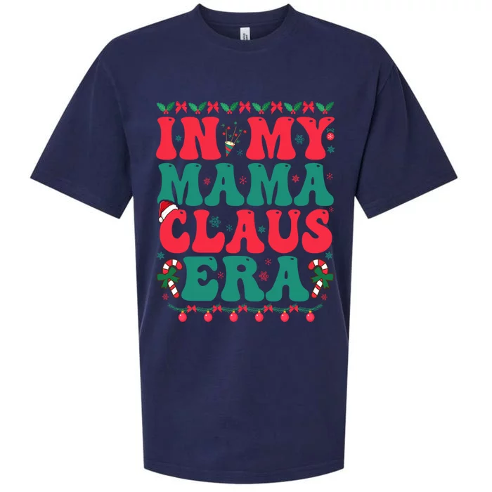 In My Mama Claus Era Christmas Family Matching Christmas Gift Sueded Cloud Jersey T-Shirt