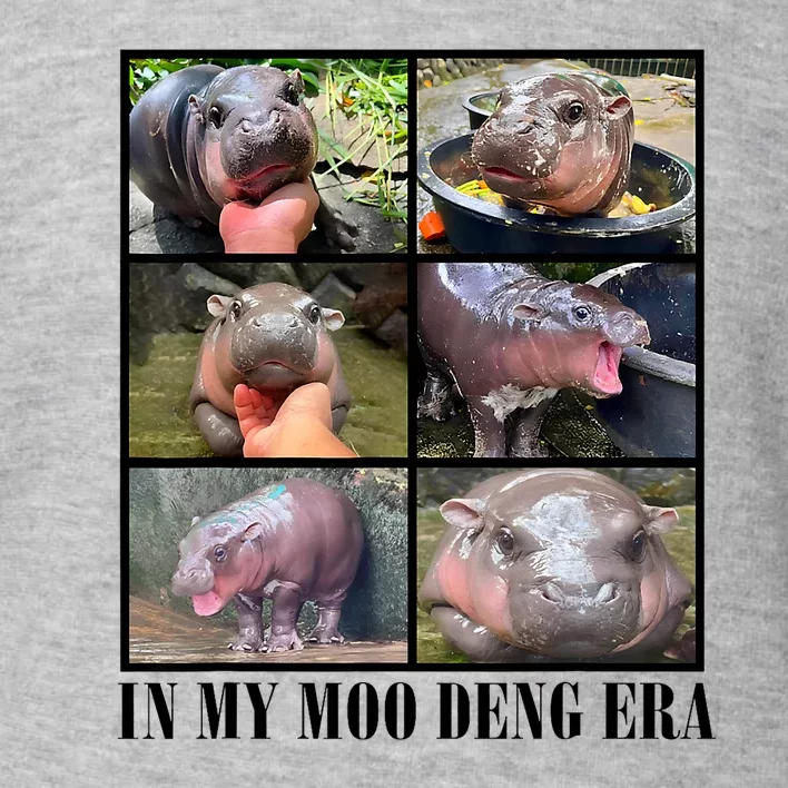 In My Moo Deng Era  Moo Deng Lover Toddler Sweatshirt