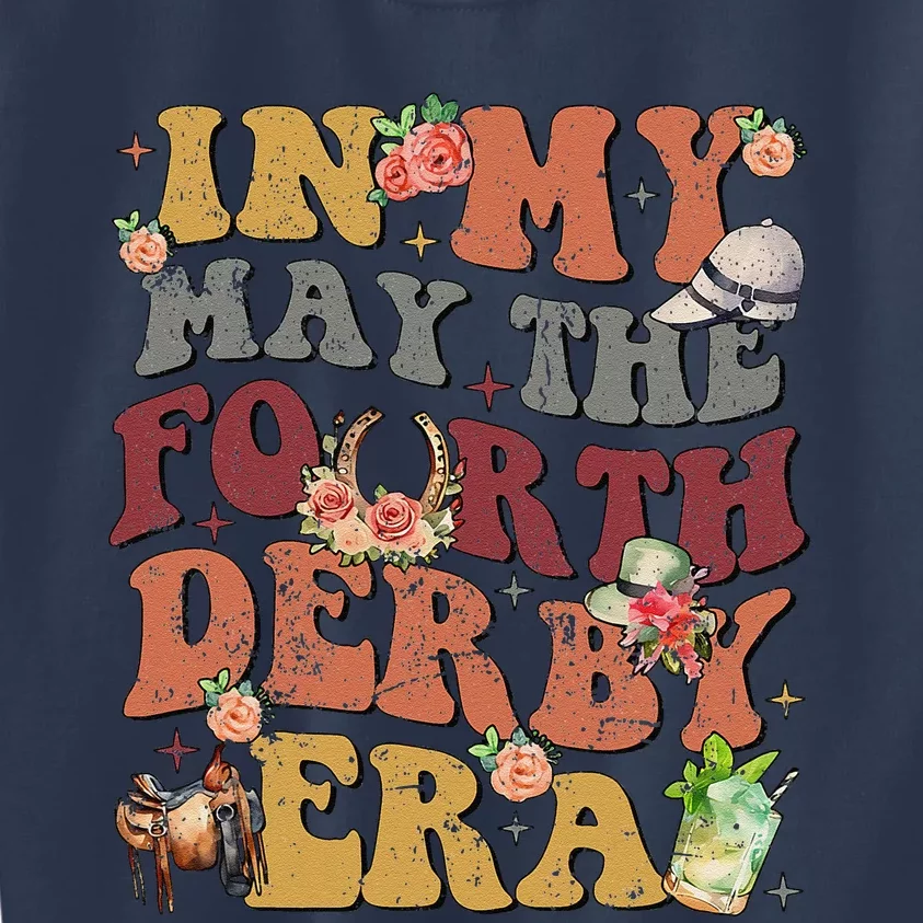 In My May The Fourth Derby Horse Racing 2024 Kids Sweatshirt