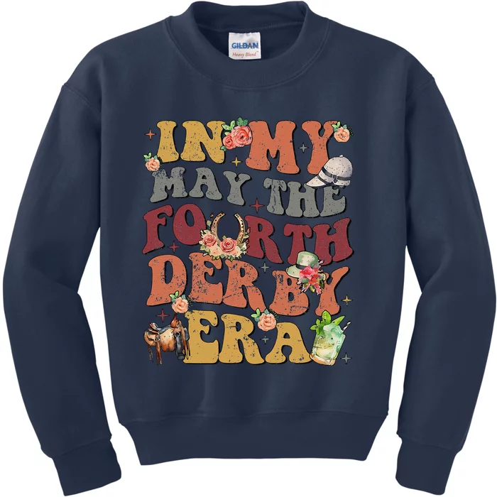 In My May The Fourth Derby Horse Racing 2024 Kids Sweatshirt