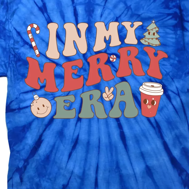 In My Merry Era Groovy Retro Hippie Christmas Xmas Gift Tie-Dye T-Shirt