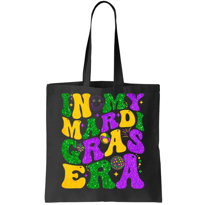 In My Mardi Gras Era Festival Retro Carnival Holiday Tote Bag