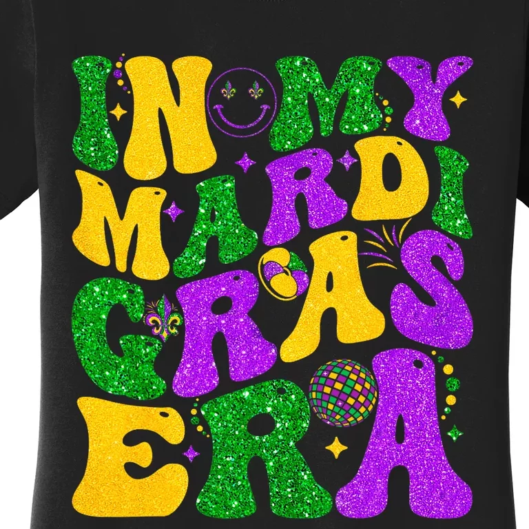 In My Mardi Gras Era Festival Retro Carnival Holiday Women's T-Shirt