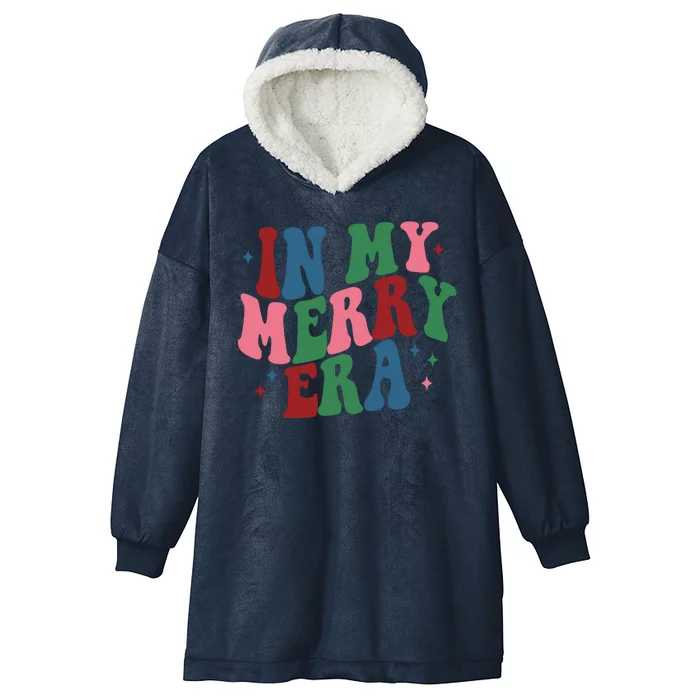 In My Merry Era Christmas Holiday Hooded Wearable Blanket