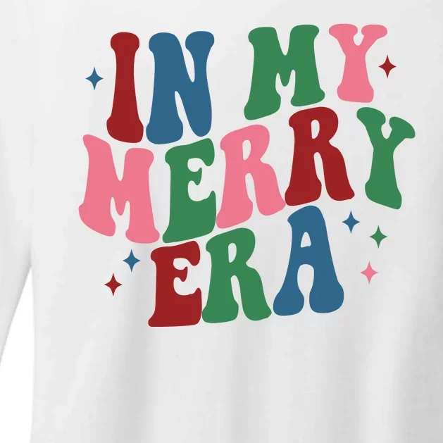 In My Merry Era Christmas Holiday Womens CVC Long Sleeve Shirt