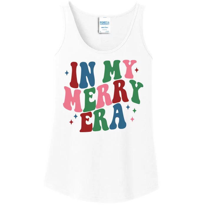 In My Merry Era Christmas Holiday Ladies Essential Tank