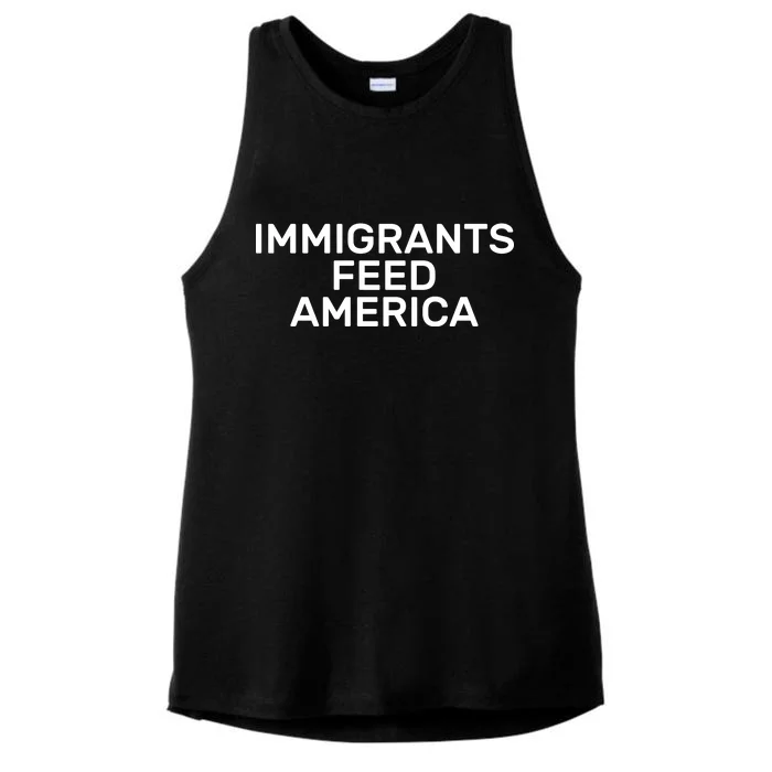 Immigrants Feed America Ladies Tri-Blend Wicking Tank