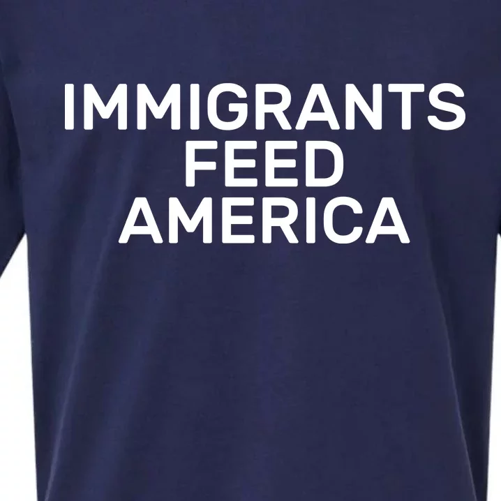 Immigrants Feed America Sueded Cloud Jersey T-Shirt