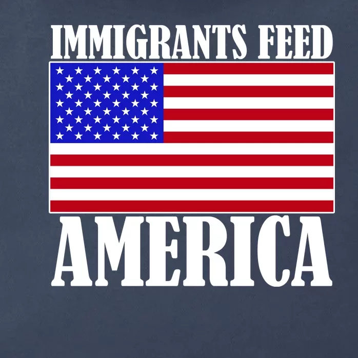 Immigrants Feed America US Flag Zip Tote Bag