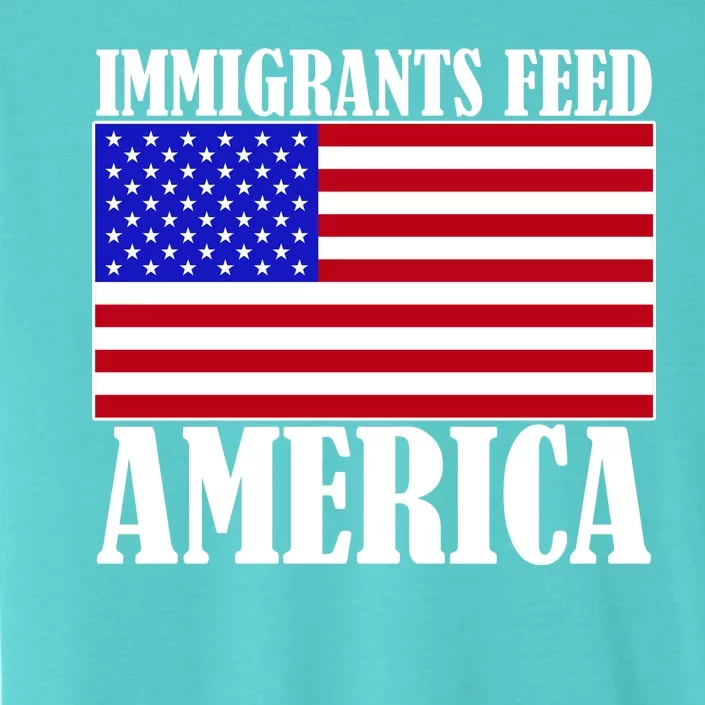 Immigrants Feed America US Flag ChromaSoft Performance T-Shirt