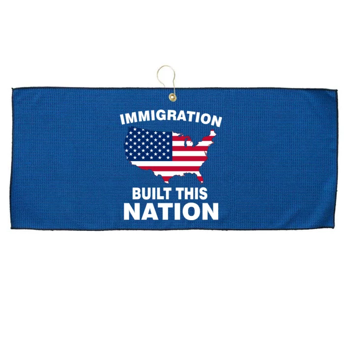 Immigration Built This Nation Large Microfiber Waffle Golf Towel