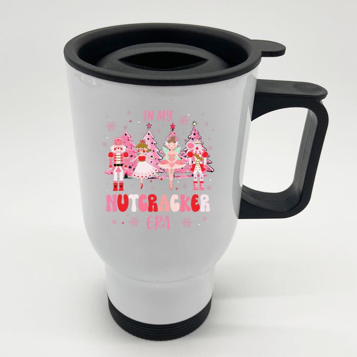 In My Nutcracker Era Christmas Nutcracker Ballet Festive Front & Back Stainless Steel Travel Mug