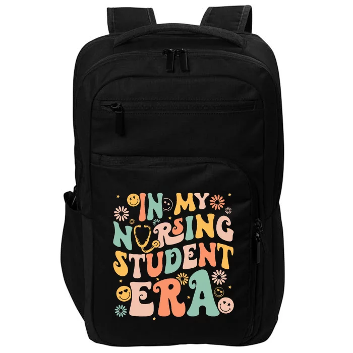 In My Nursing Student Era Funny Future Nurse Nursing School Impact Tech Backpack