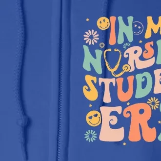 In My Nursing Student Era Funny Future Nurse Nursing School Full Zip Hoodie