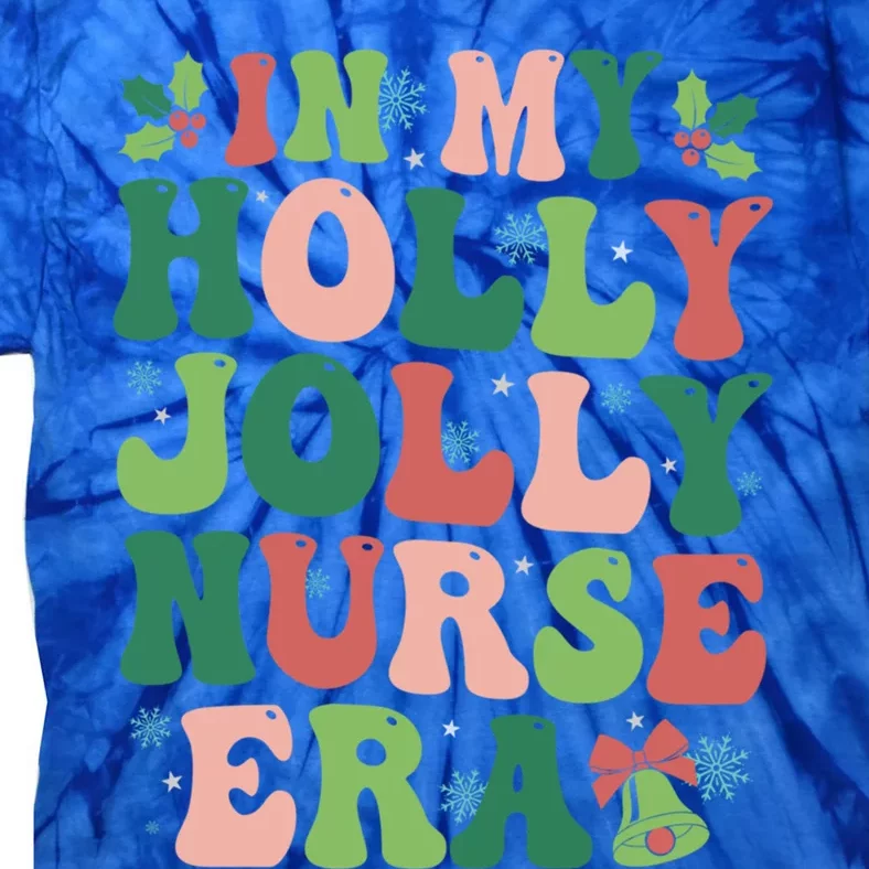 In My Nurse Era Christmas Party Season Pjm Occupation Gift Tie-Dye T-Shirt