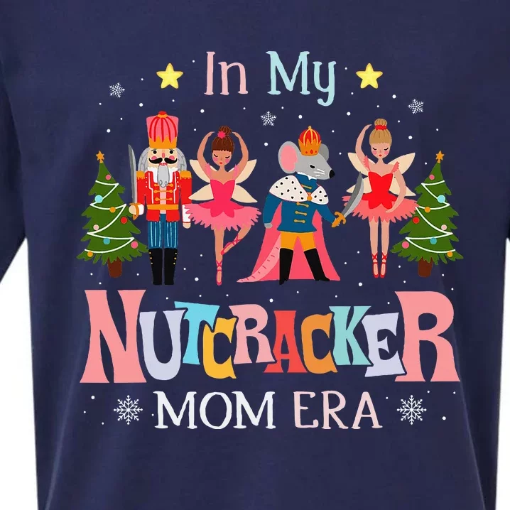 In My Nutcracker Mom Era Christmas Mom Xmas Family Sueded Cloud Jersey T-Shirt