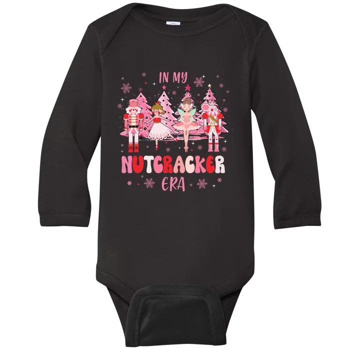 In My Nutcracker Era Christmas Nutcracker Ballet Festive Baby Long Sleeve Bodysuit