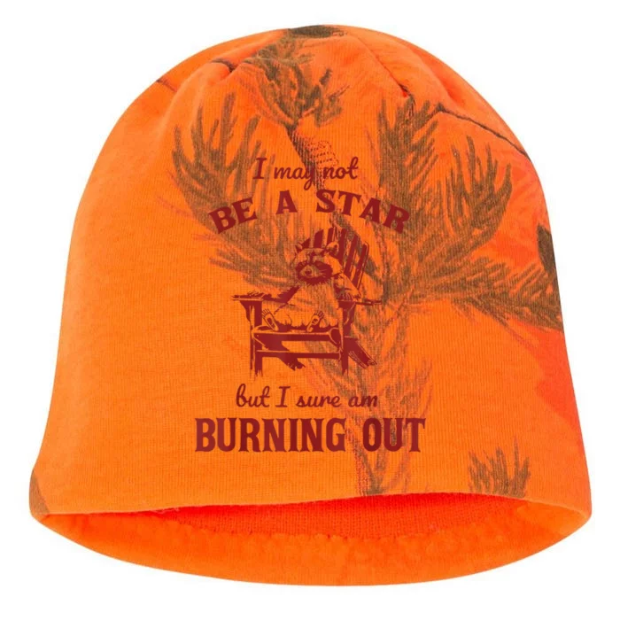 I May Not Be A Star But I Sure Am Burning Out Raccoon Kati - Camo Knit Beanie