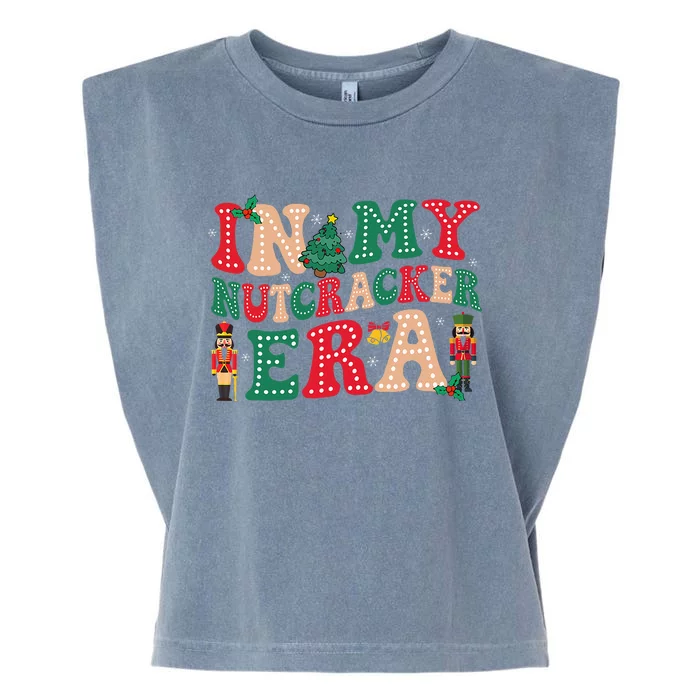 In My Nutcracker Era Christmas Nutcracker Ballet Festive Garment-Dyed Women's Muscle Tee